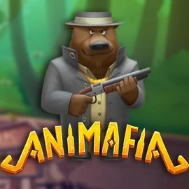 Animafia slot logo by Peter & Sons at Vegas Hero Casino