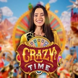 Crazy Time casino game by Evolution – featured logo at Vegas Hero Casino