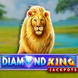Official Jackpots logo: Diamond King Jackpots by SpinPlay Games at Vegas Hero Casino