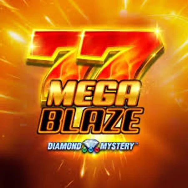 Diamond Mystery Mega Blaze slot logo by Greentube at Vegas Hero Casino