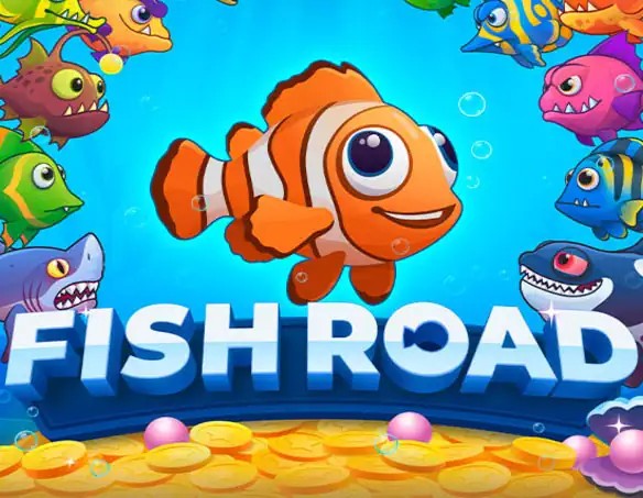 Fish Road logo by InOut at Vegas Hero Casino