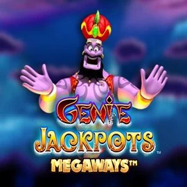 Genie Jackpots Megaways logo by Blueprint Gaming Vegas Hero Casino