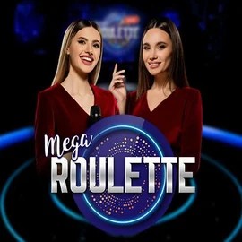 Mega Roulette game by Pragmatic Play – logo hosted on Vegas Hero Casino