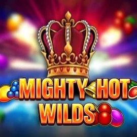 Mighty Hot Wilds online game logo by Inspired Gaming on vegasherocasinoo.com