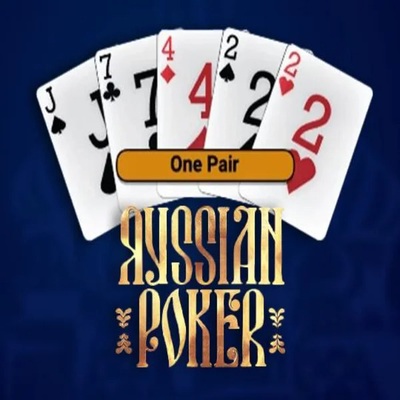Russian Poker by OneTouch Games, showcased at vegasherocasinoo.com – game logo